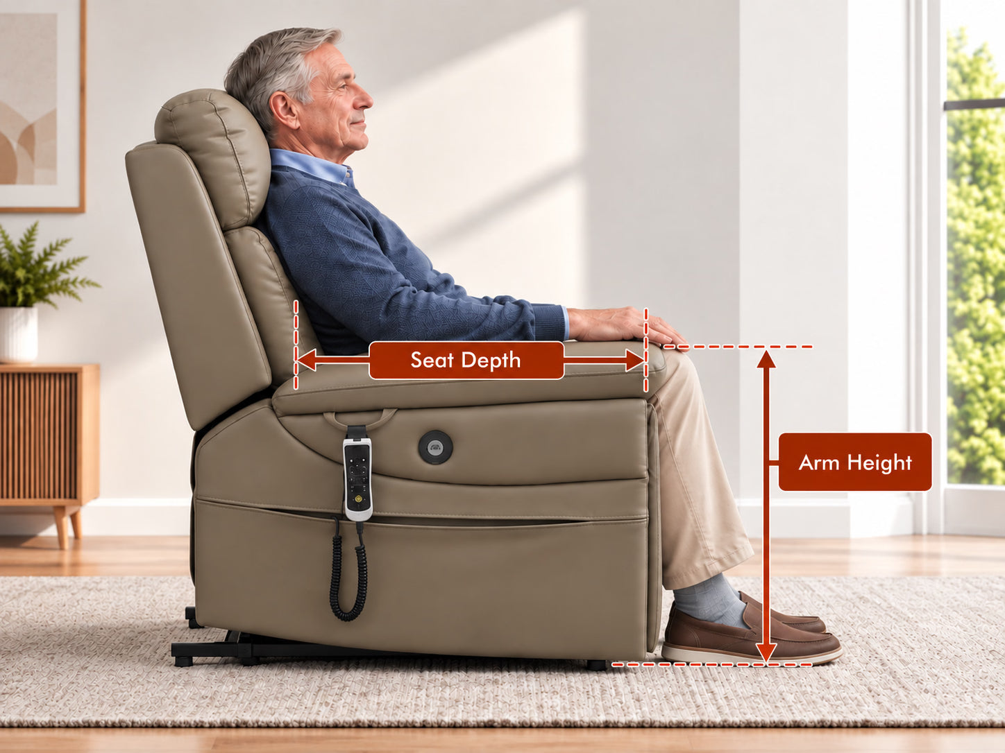 Can you sit back and rest your arms?