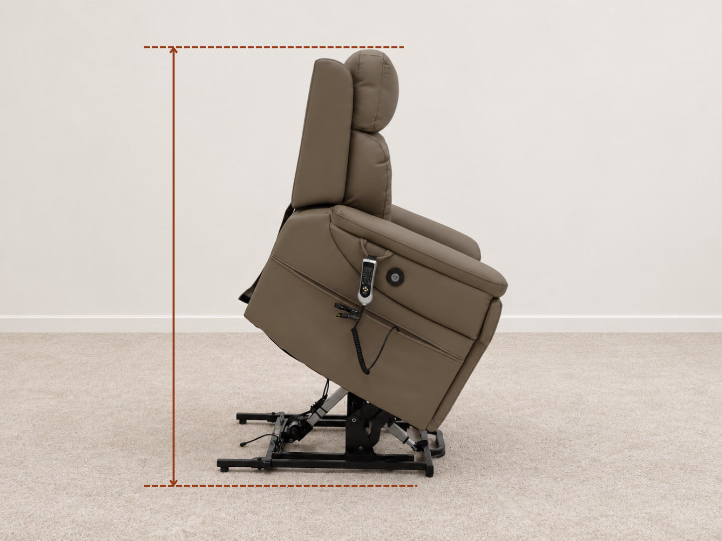 Can the chair lift without hitting anything?
